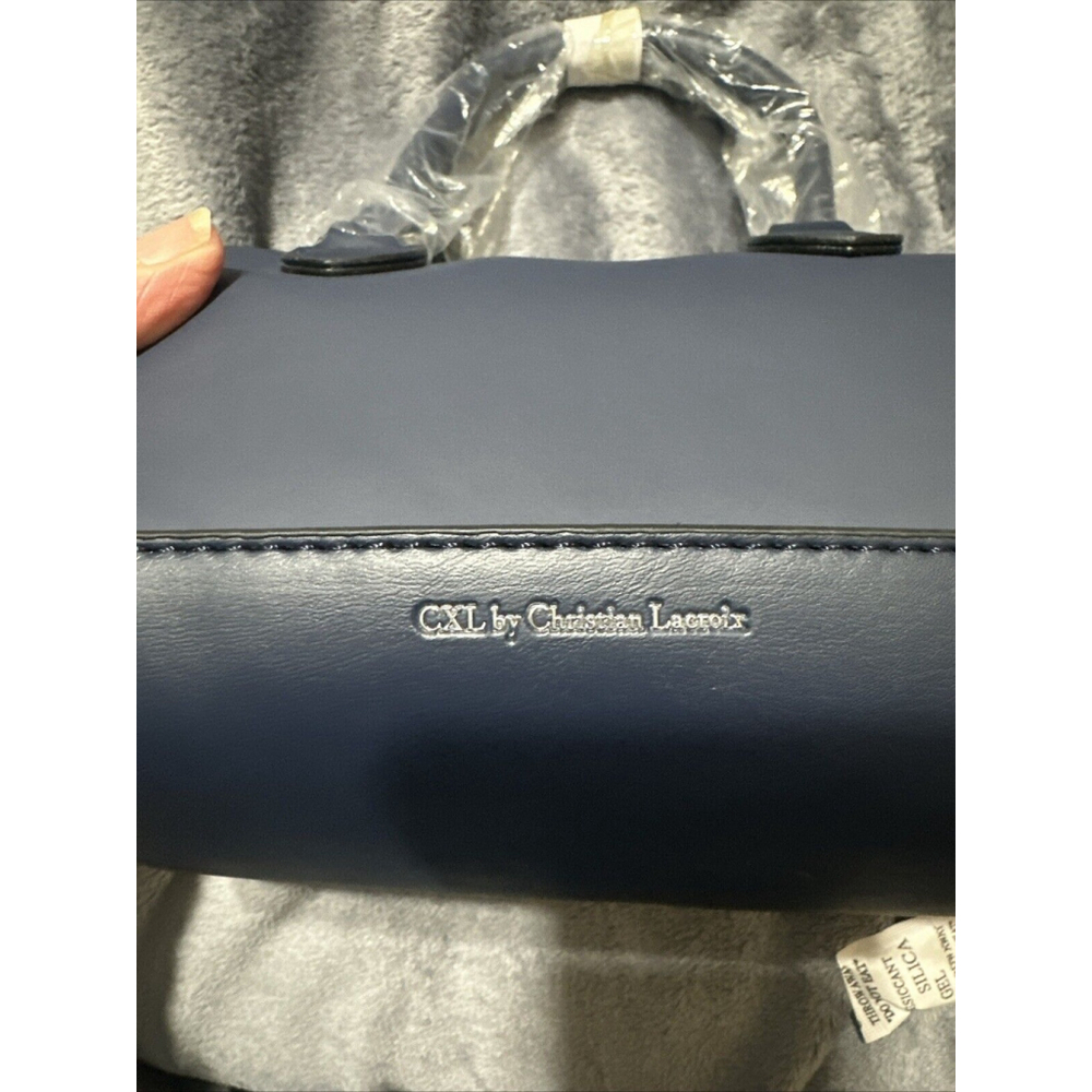 CXL by Christian Lacroix Mico Barrel Bag Navy NWT MSRP $98 Crossbody - Picture 5 of 9
